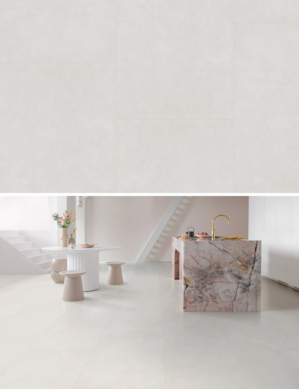 Floorify Coquille F029 - Grote Tegel Click PVC
