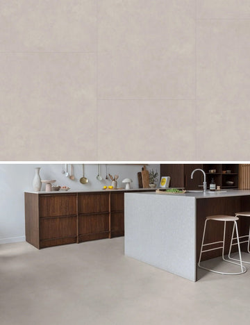 Floorify Grote Tegel Click PVC Pebble Beach F030 - Vloertegel 90x60 cm