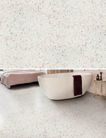 Floorify Grote Tegel Click PVC Verona F023 - Terrazzolook 90x60 cm