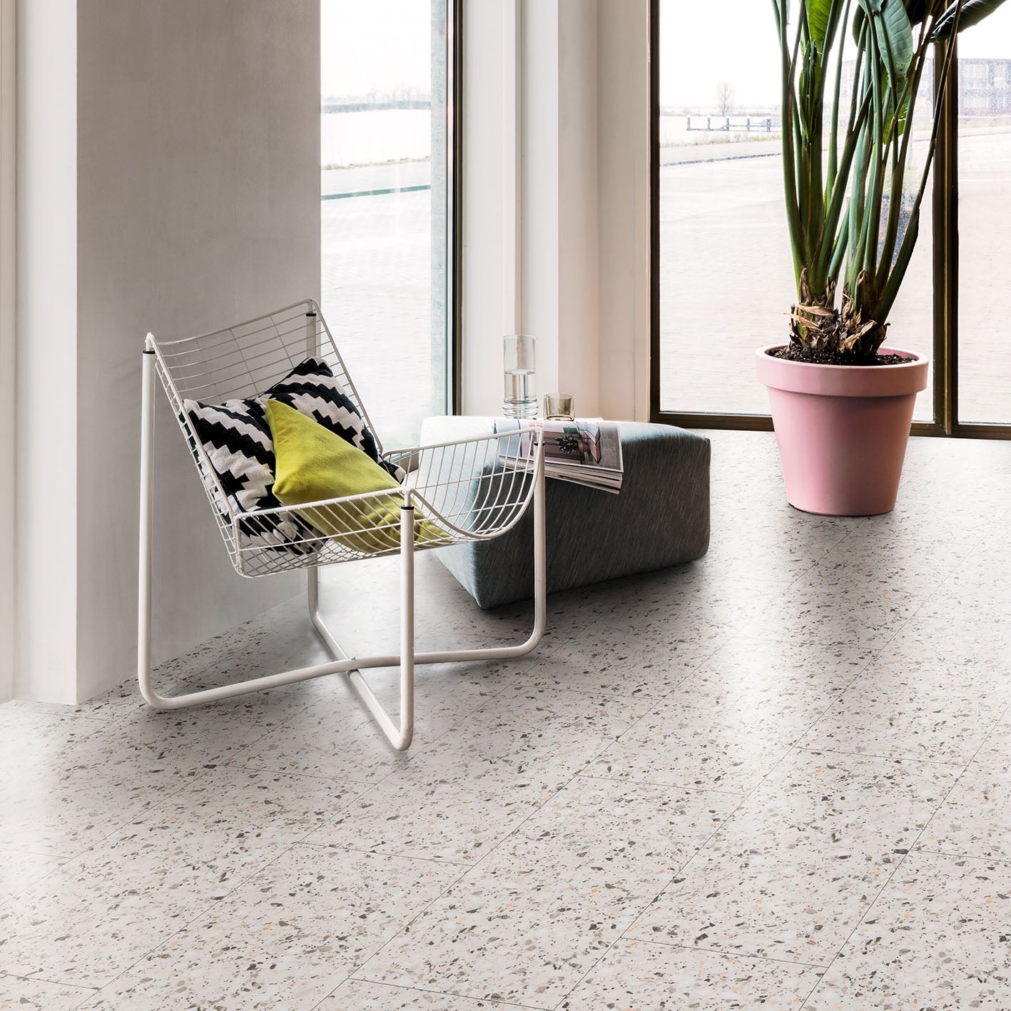 Floorify Small Tile Click PVC Terrazzo F524 - Solza.fr