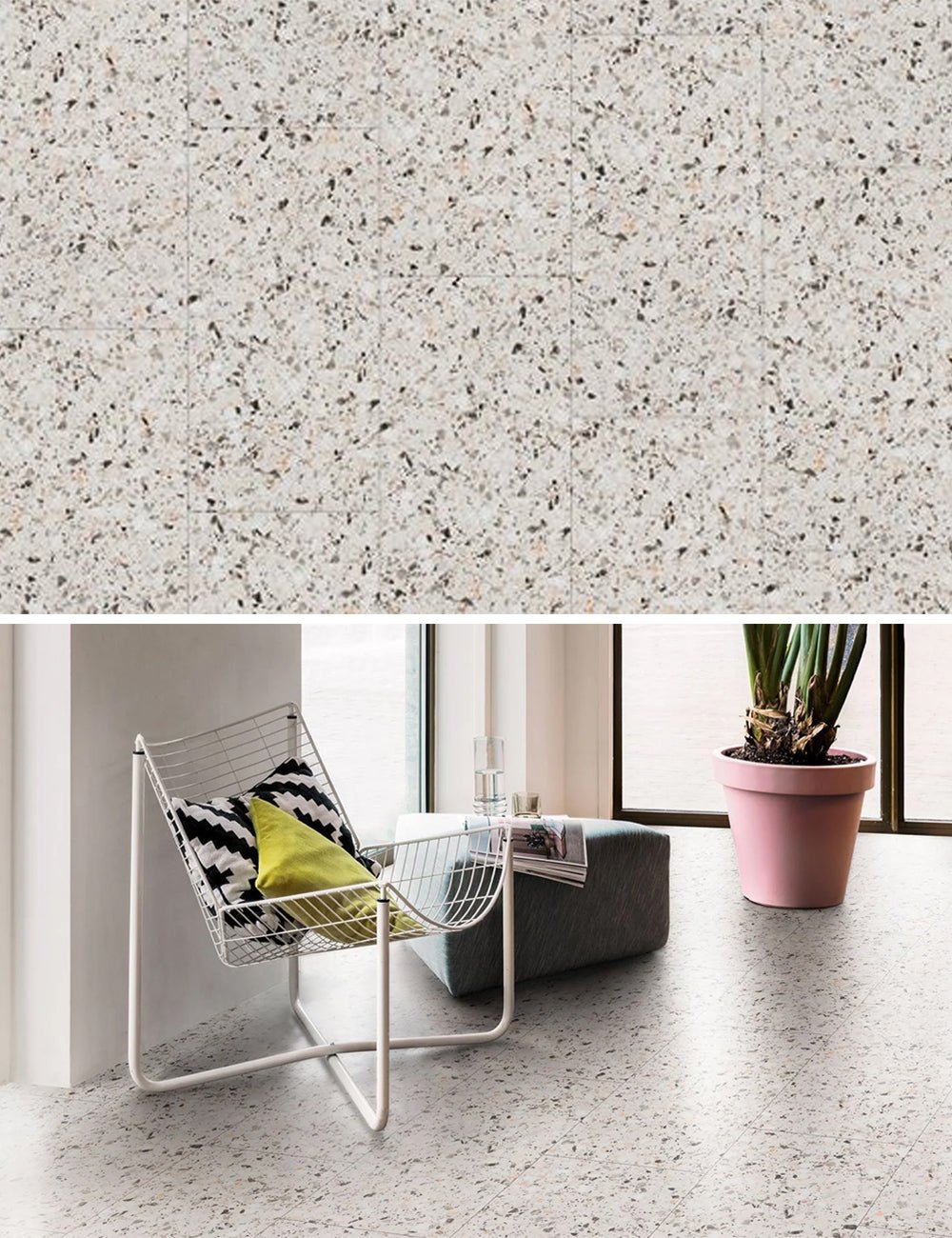 Floorify Small Tile Click PVC Terrazzo F524 - Solza.fr