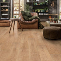 Floorify Lange Plank Click PVC Cognac F019 - Solza.nl