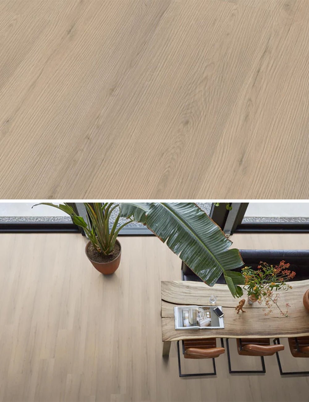 Floorlife Barnet Beige 8512 Dryback PVC Straight Strips - Solza.fr