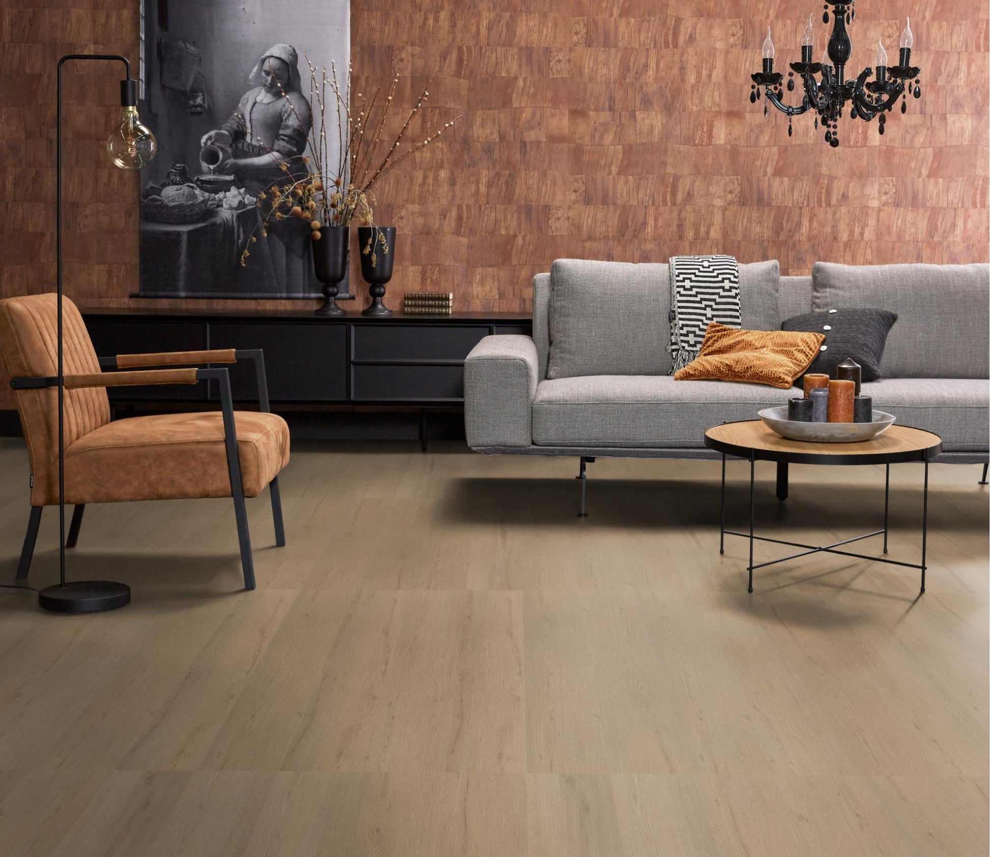 Floorlife Barnet Natural Oak 8513 Dryback PVC Straight Strips - Solza.fr