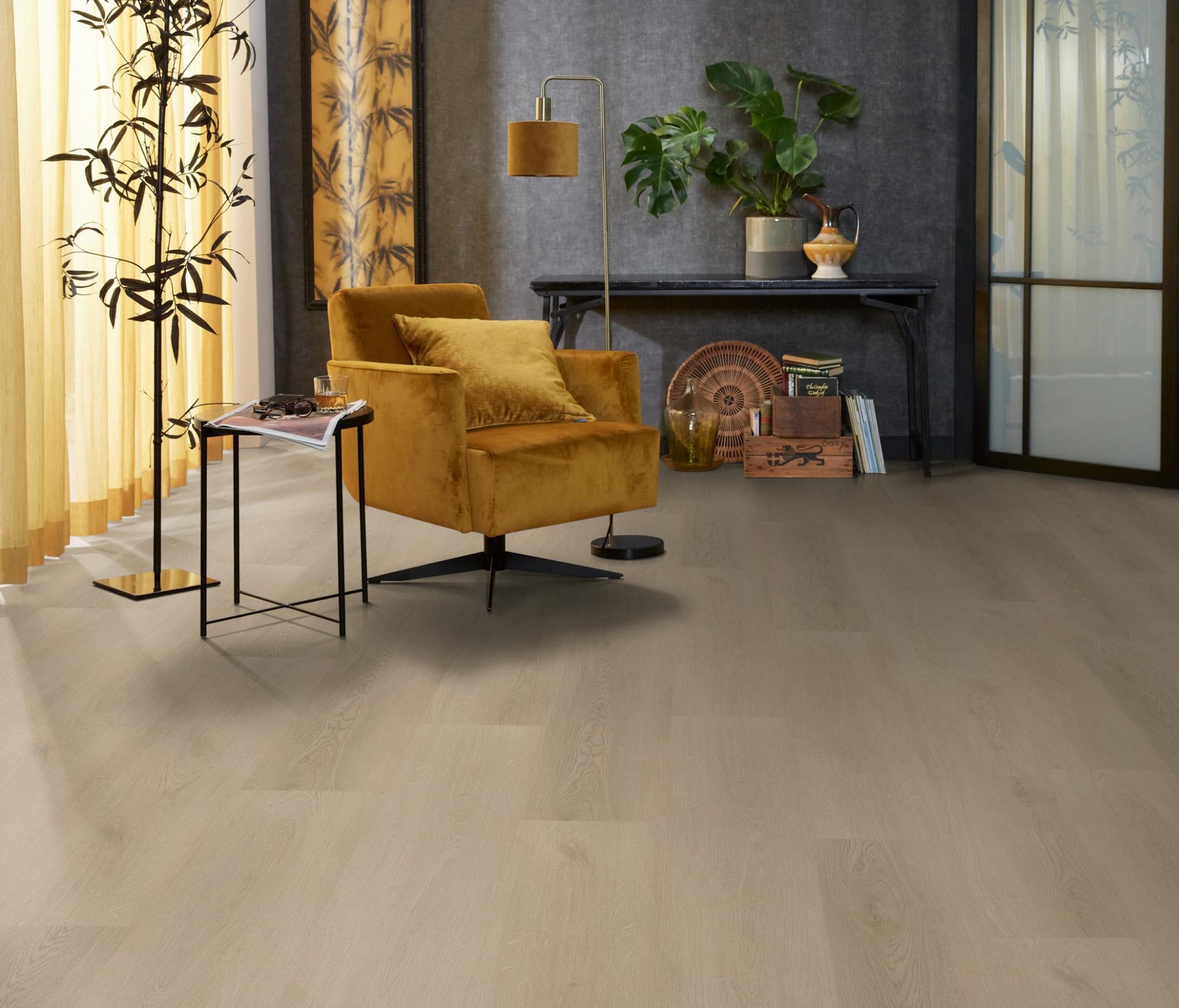 Floorlife Click PVC Merton Beige 7510 - Rechte stroken 122 x 22.9 cm - Solza.nl