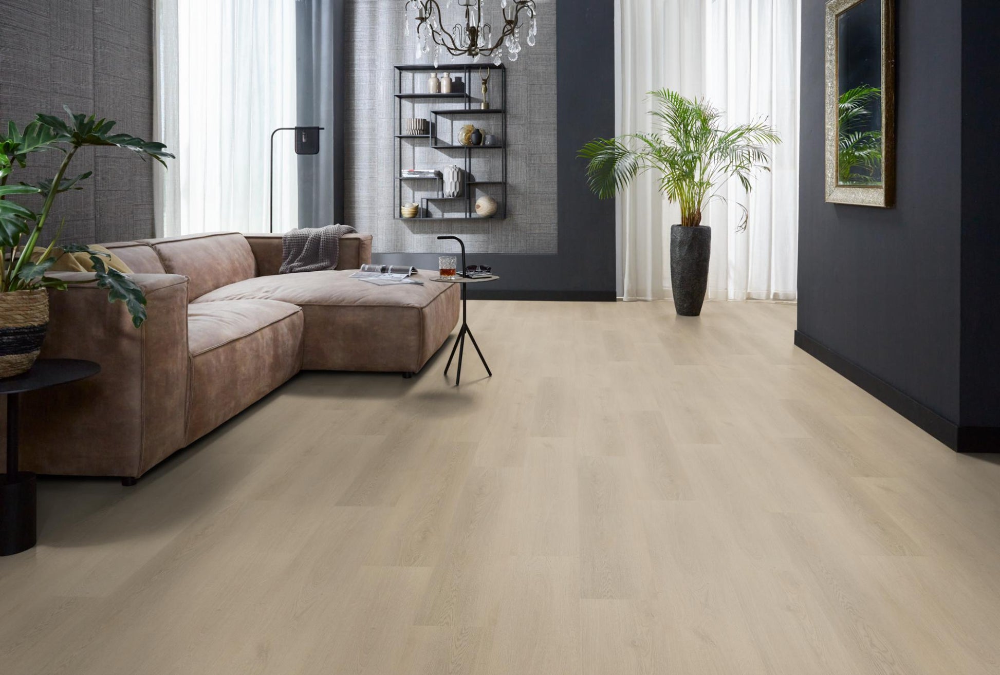 Floorlife Click PVC Merton Beige 7510 - Rechte stroken 122 x 22.9 cm - Solza.nl