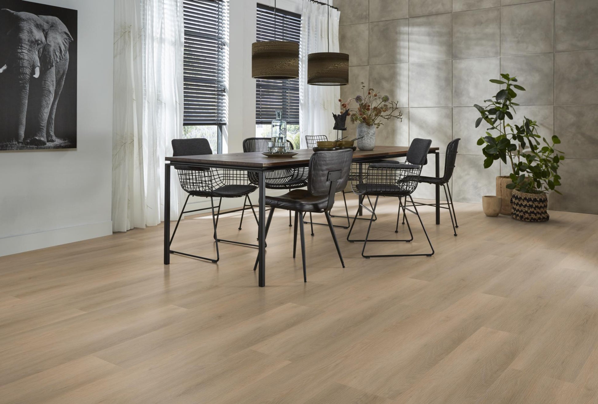 Floorlife Click PVC Newham Natural Oak 8413 - Noestarm eiken 122 x 22.9 cm - Solza.nl