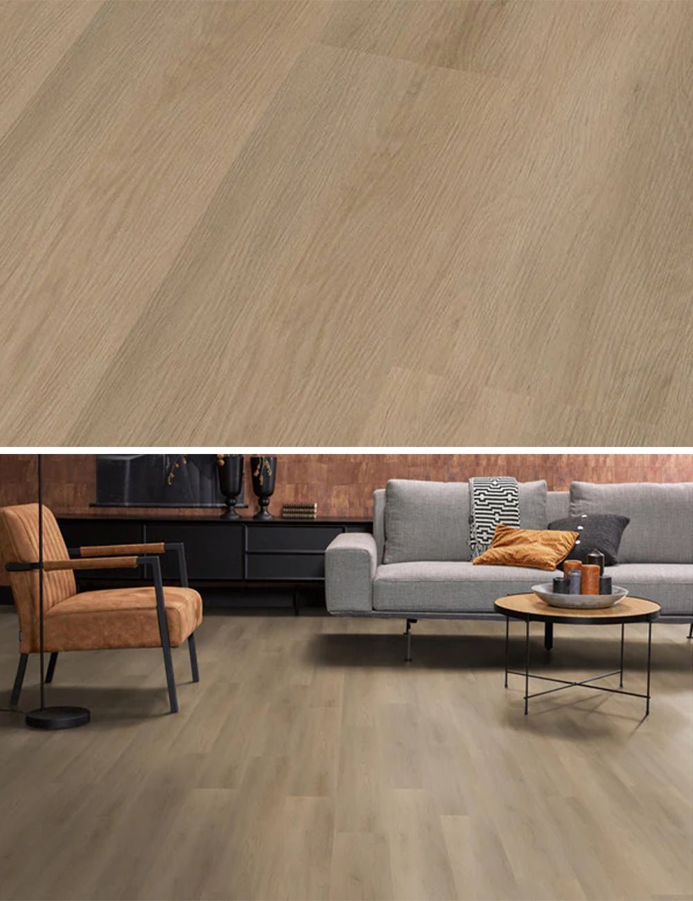 Floorlife Click PVC Newham Natural Oak 8413 - Noestarm chêne 122 x 22,9 cm - Solza.nl