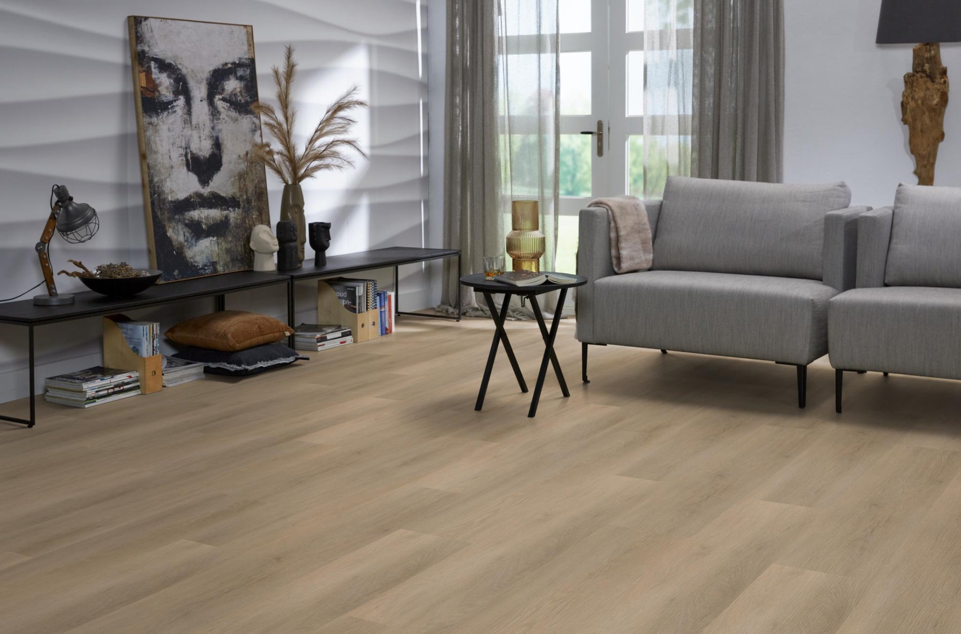 Floorlife Click PVC Newham Natural Oak 8413 - Noestarm eiken 122 x 22.9 cm - Solza.nl