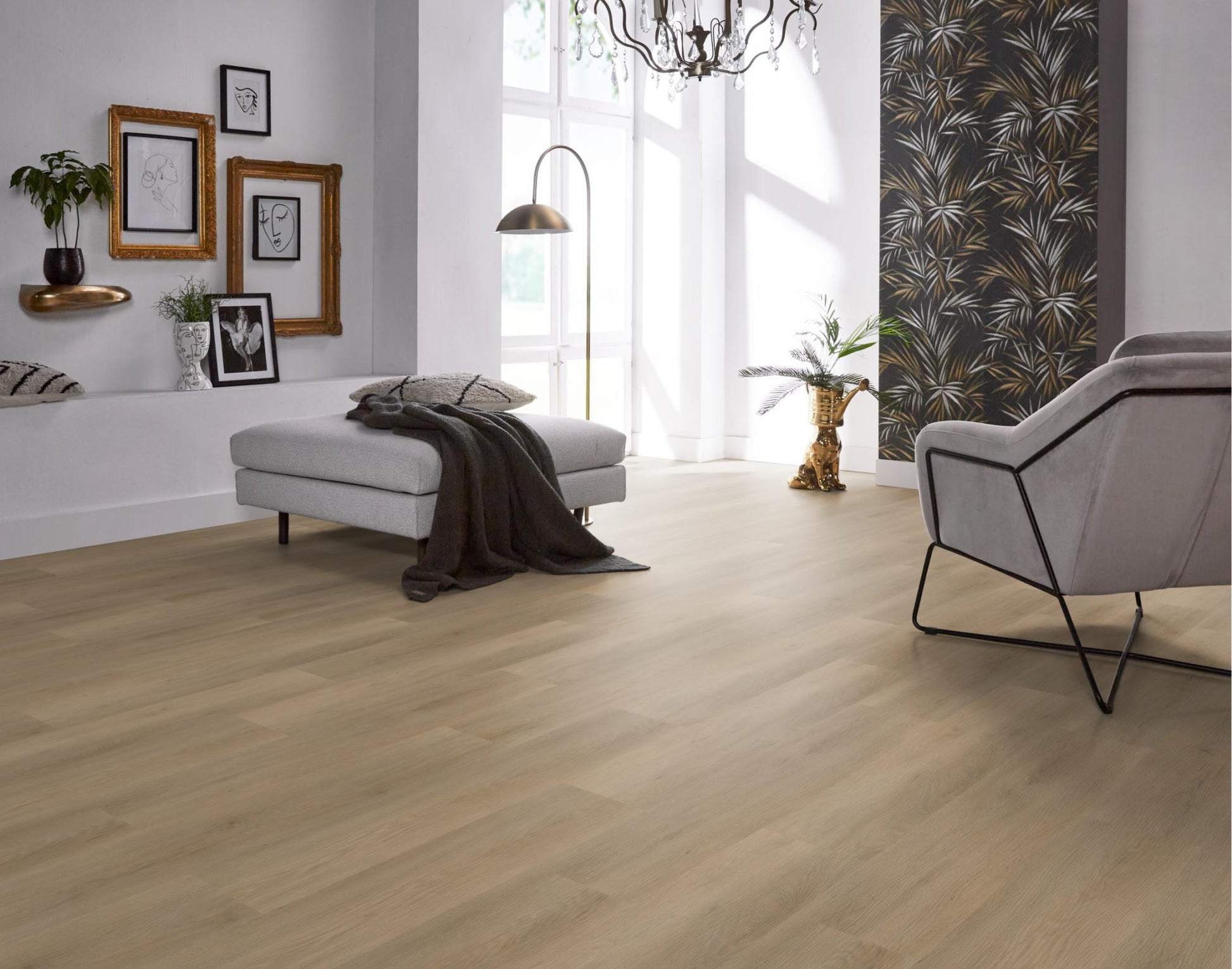 Floorlife Click PVC Newham Natural Oak 8413 - Noestarm eiken 122 x 22.9 cm - Solza.nl