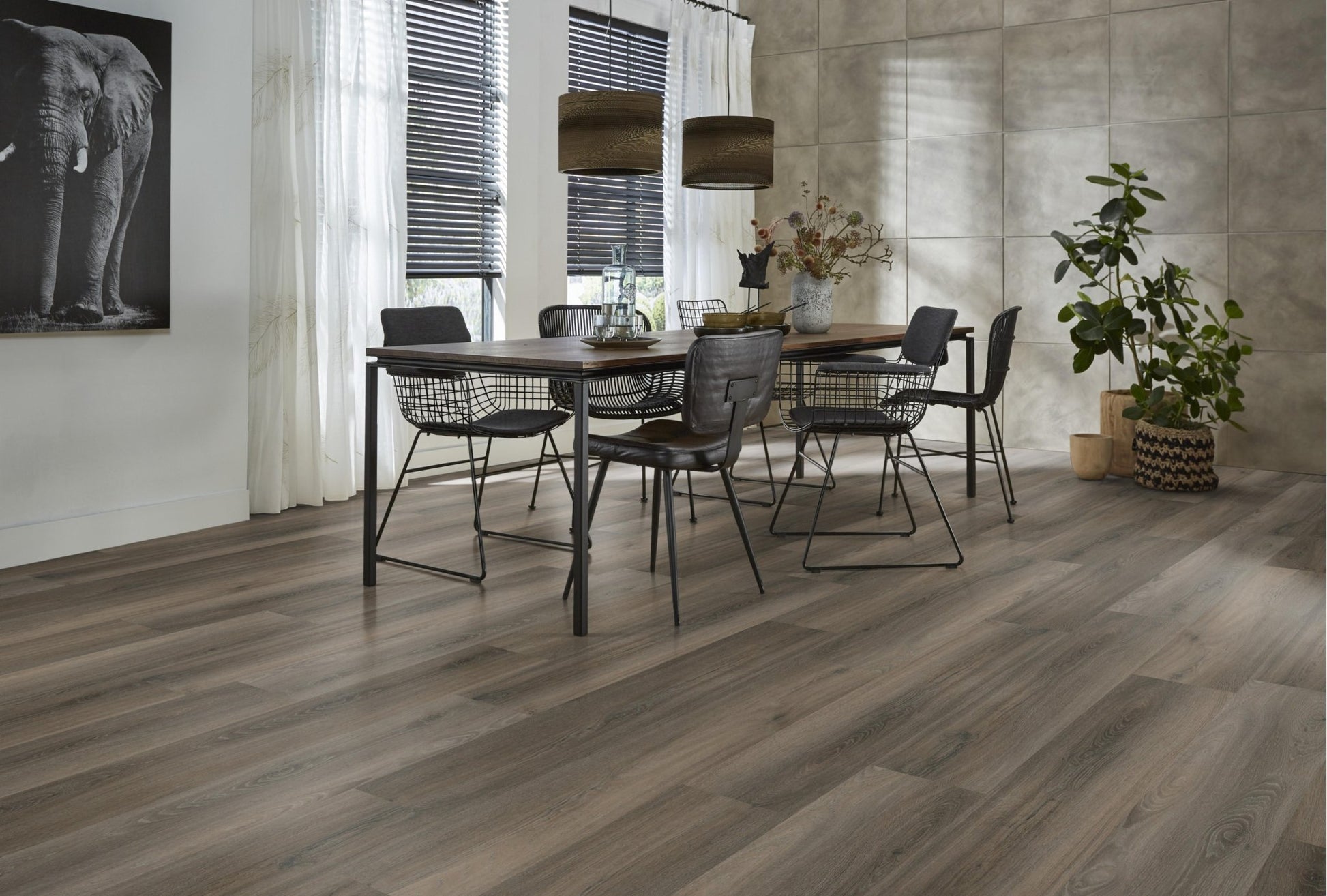 Floorlife Click PVC Paddington Dark Grey 5506 SRC - Donkergrijze vloer - Solza.nl