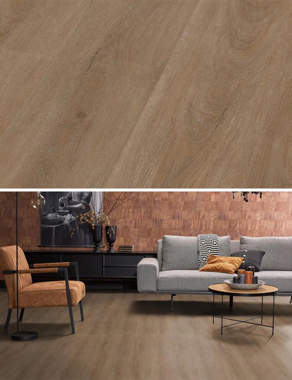 Floorlife Click PVC Parramatta Chêne Foncé 2557 SRC - Solza.fr