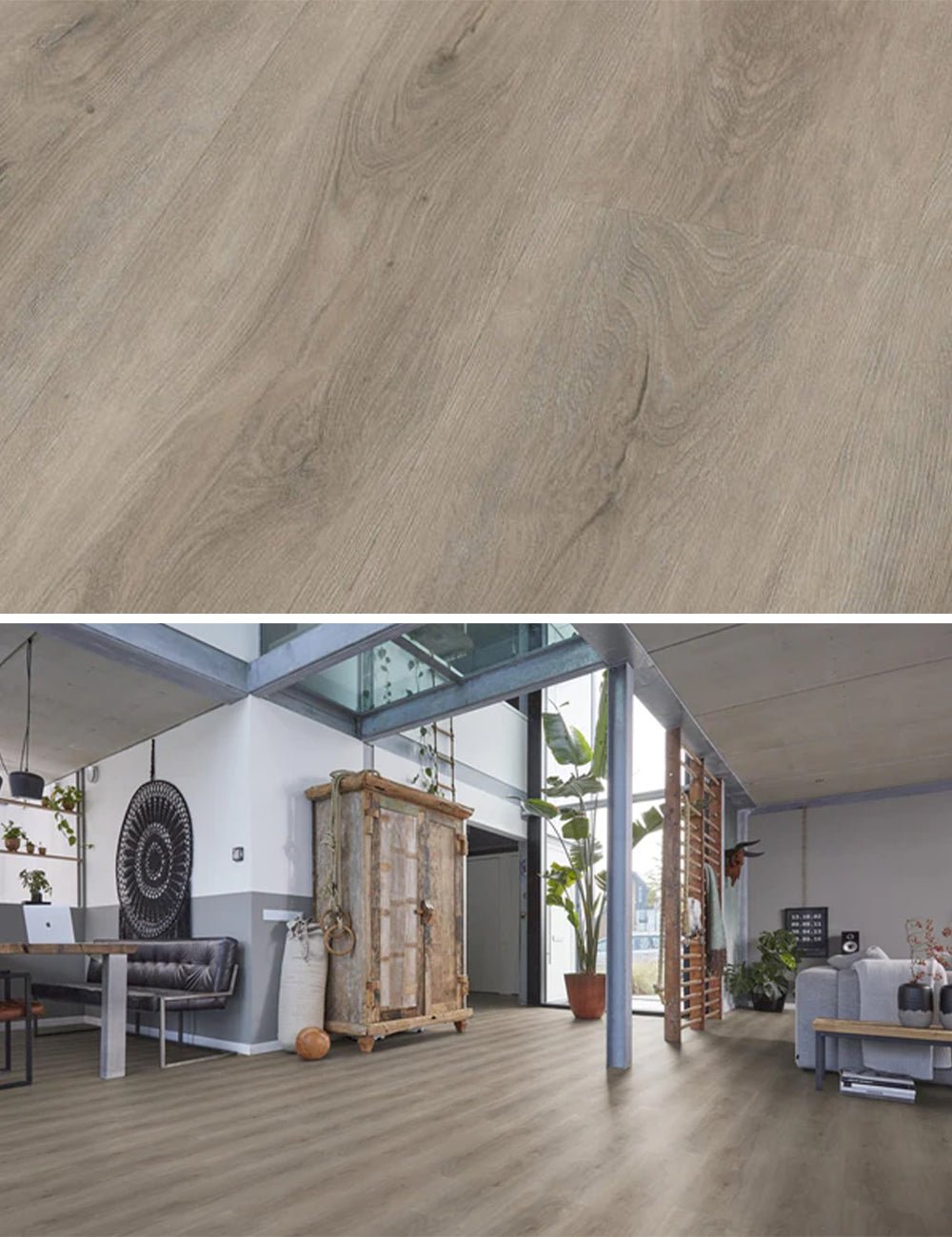 Floorlife Click PVC Parramatta Gris Clair 2533 SRC - Solza.fr