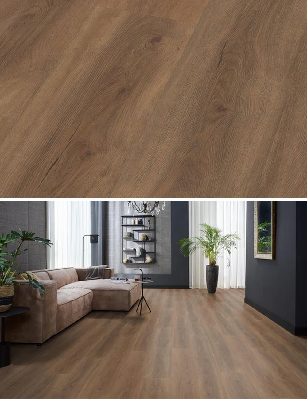 Floorlife Click PVC Parramatta Warm Brown 2532 SRC - Solza.fr