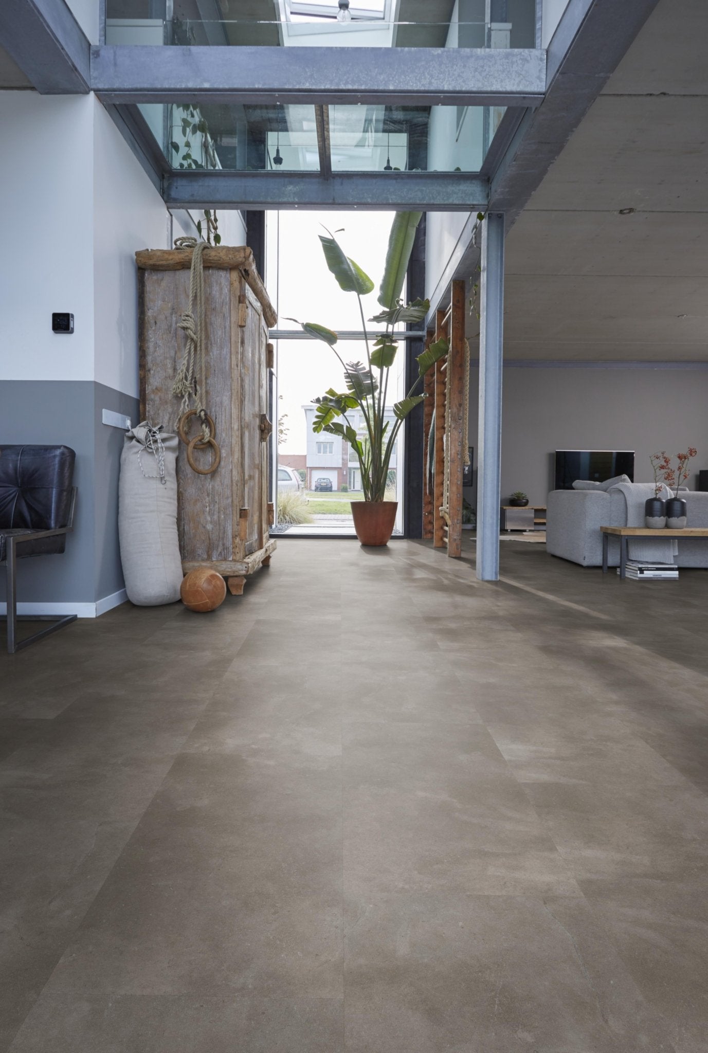 Floorlife Click PVC Tegel Ealing Warm Grey 7410 SRC - Solza.nl