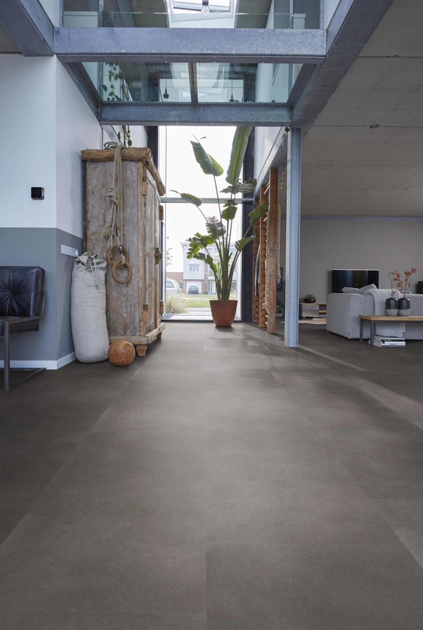 Floorlife Click Dalle PVC Peckham Grey 1981 SRC - Carré 60x60 cm - Solza.nl