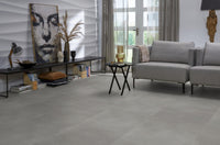 Floorlife Click PVC Tegel Peckham Light Grey 1980 SRC - Betonvloer look 60 x 60 cm - Solza.nl