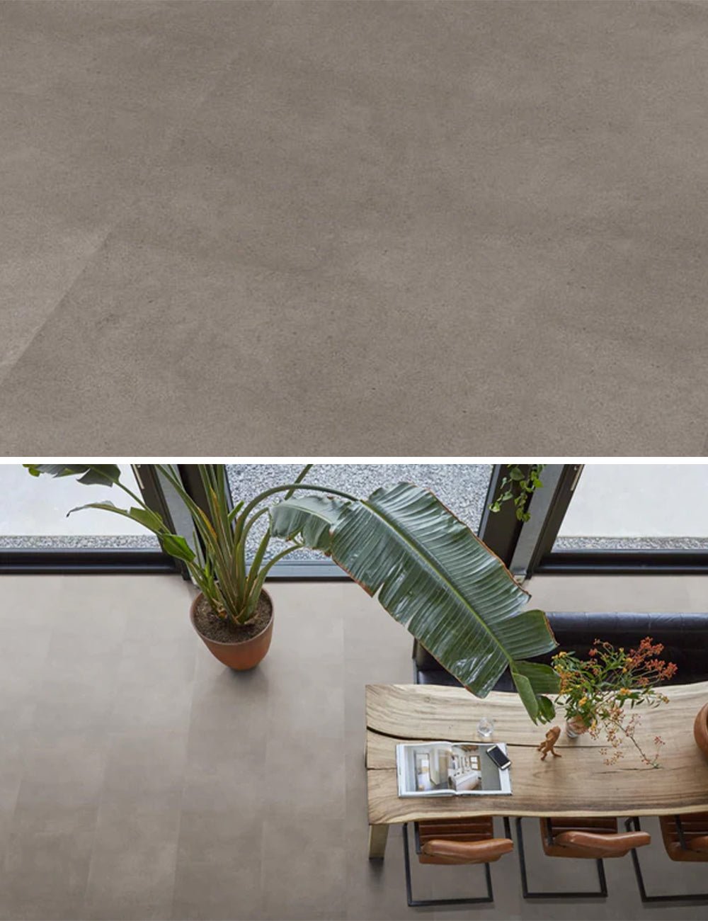 Floorlife Click PVC Tegel Peckham XL Taupe 1982 SRC - 81.2 x 40.6 cm - Solza.nl