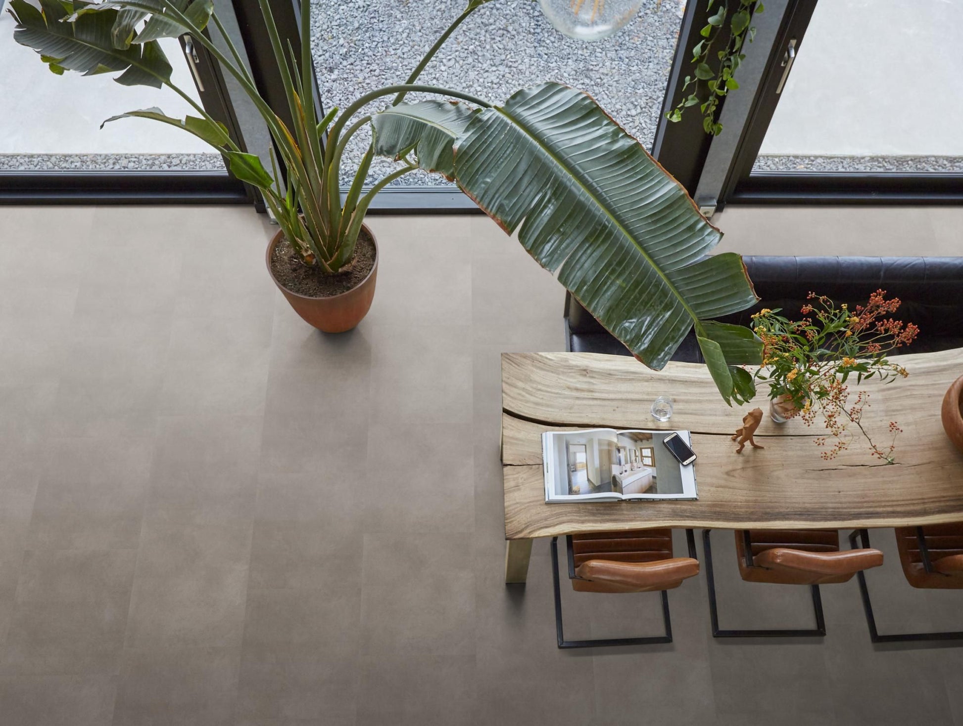 Floorlife Click PVC Tegel Peckham XL Taupe 1982 SRC - 81.2 x 40.6 cm - Solza.nl