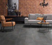 Floorlife Click Dalle PVC Southwark Gris Foncé 4311 - Gris Foncé 91.4x45.7 cm - Solza.fr