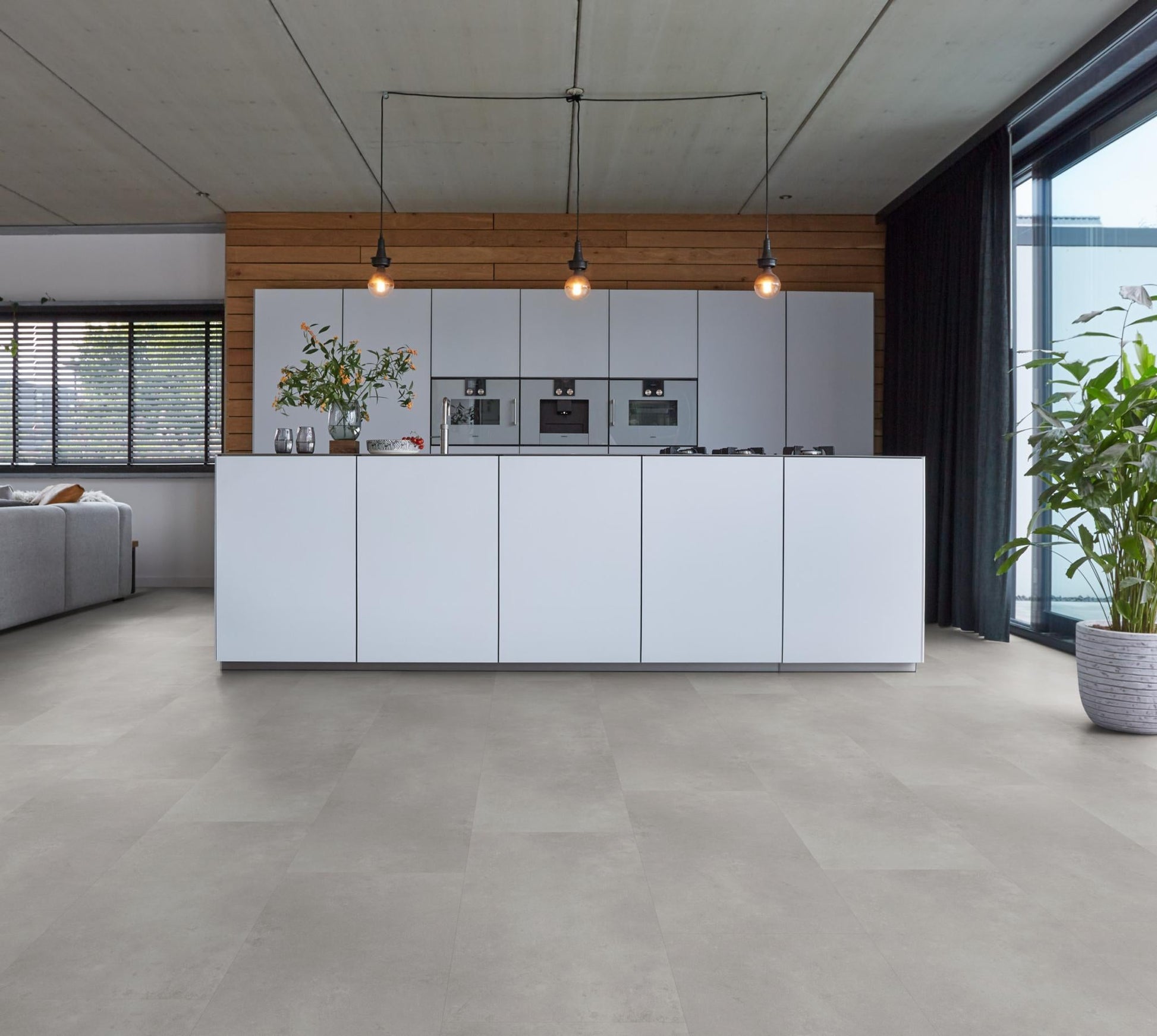 Floorlife Click Dalle PVC Southwark Gris 4313 - 91.4 x 45.7 cm - Solza.fr