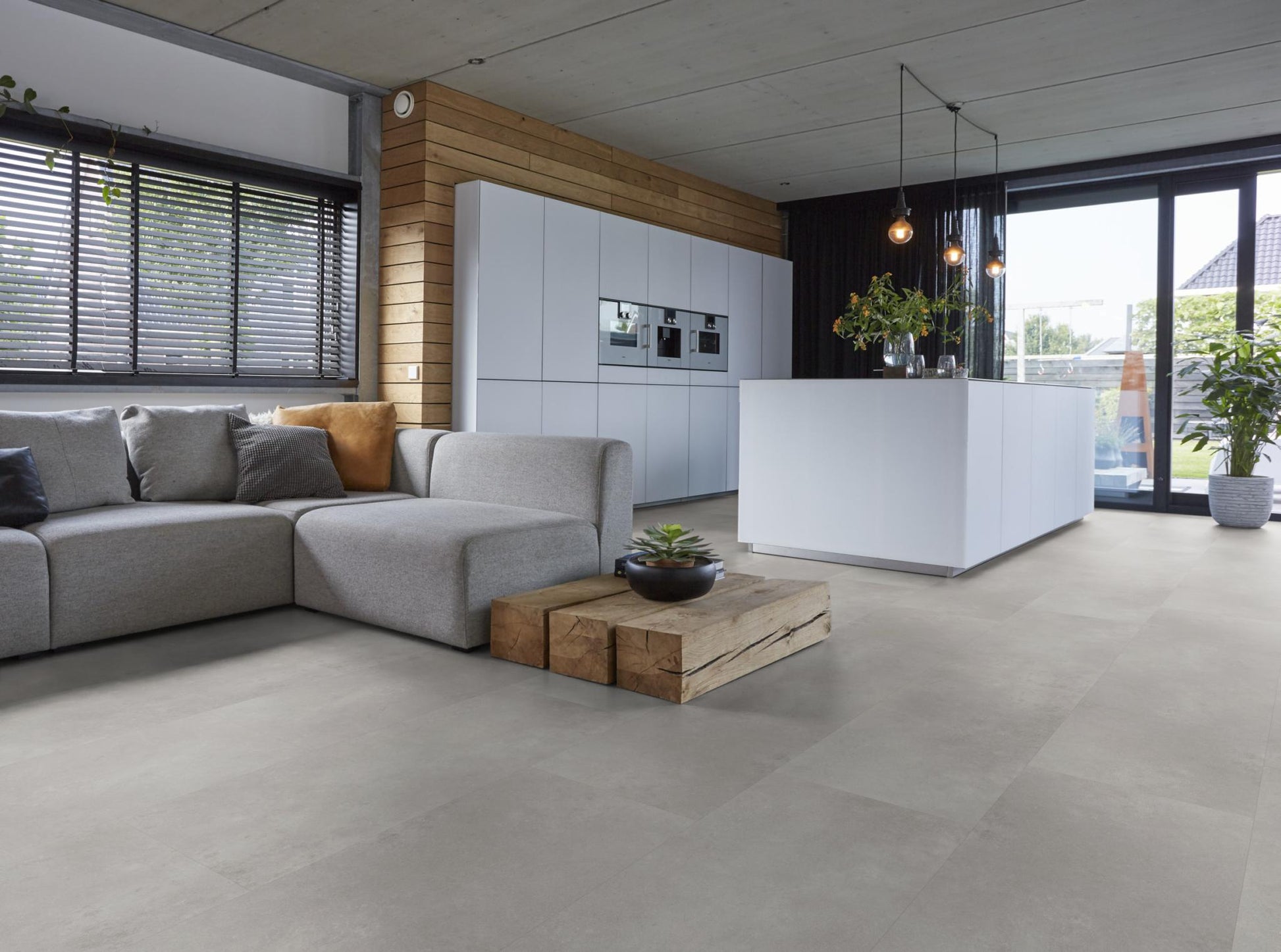 Floorlife Click Dalle PVC Southwark Gris 4313 - 91.4 x 45.7 cm - Solza.fr