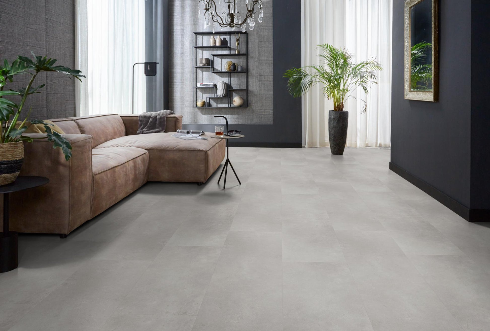 Floorlife Click PVC Tegel Southwark Grey 4313 - 91.4 x 45.7 cm - Solza.nl