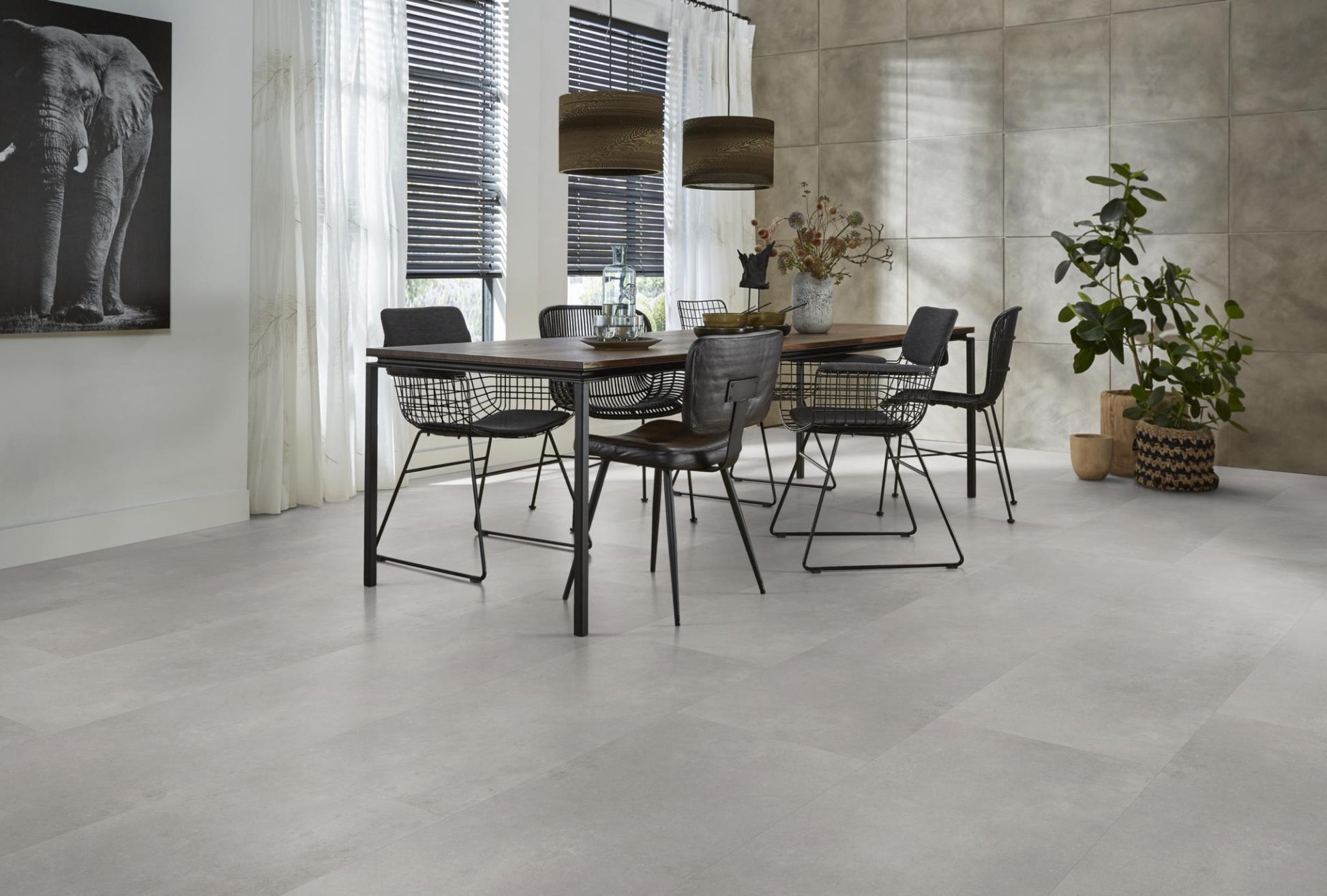 Floorlife Click Dalle PVC Southwark Gris 4313 - 91.4 x 45.7 cm - Solza.fr