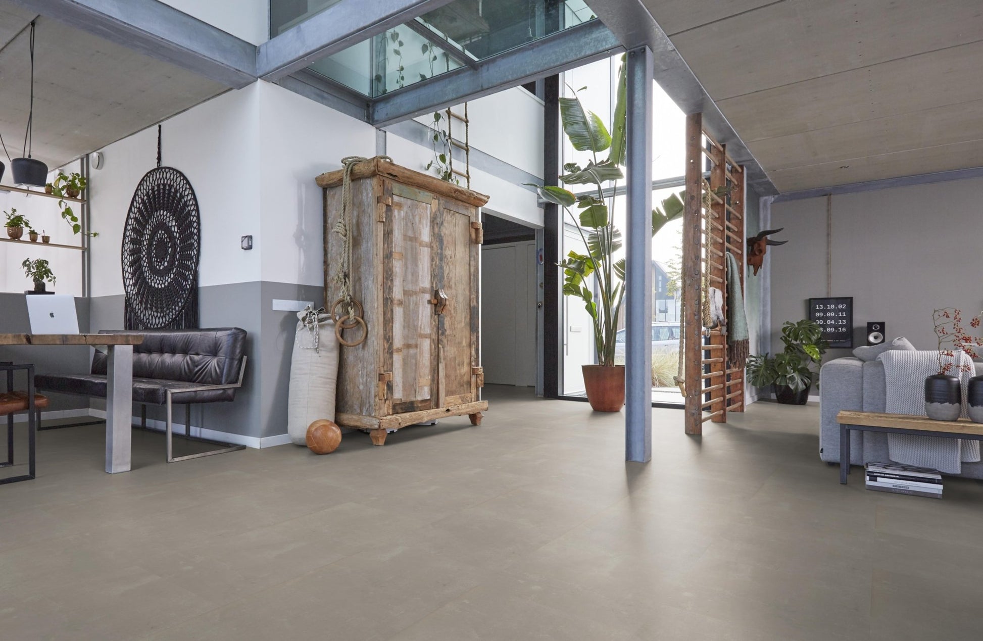 Floorlife Click PVC Tegel Westminster Beige 6200 SRC - Vierkant 61x61 cm - Solza.nl