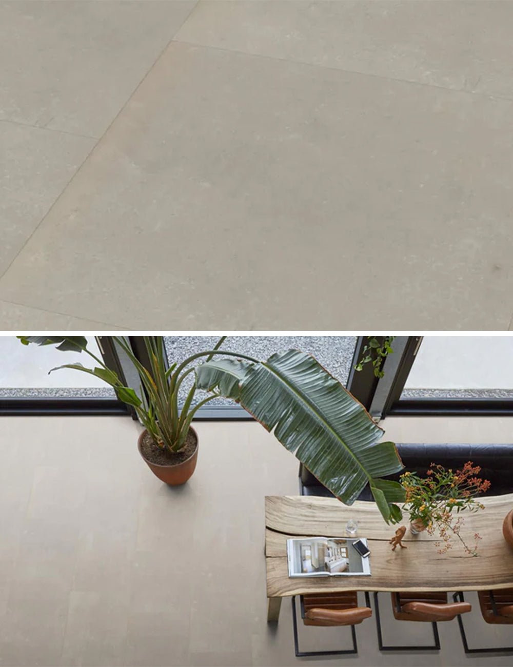 Floorlife Click PVC Tegel Westminster XL Beige 6200 SRC - Vloertegel pvc 81.20 x 40.6 cm - Solza.nl