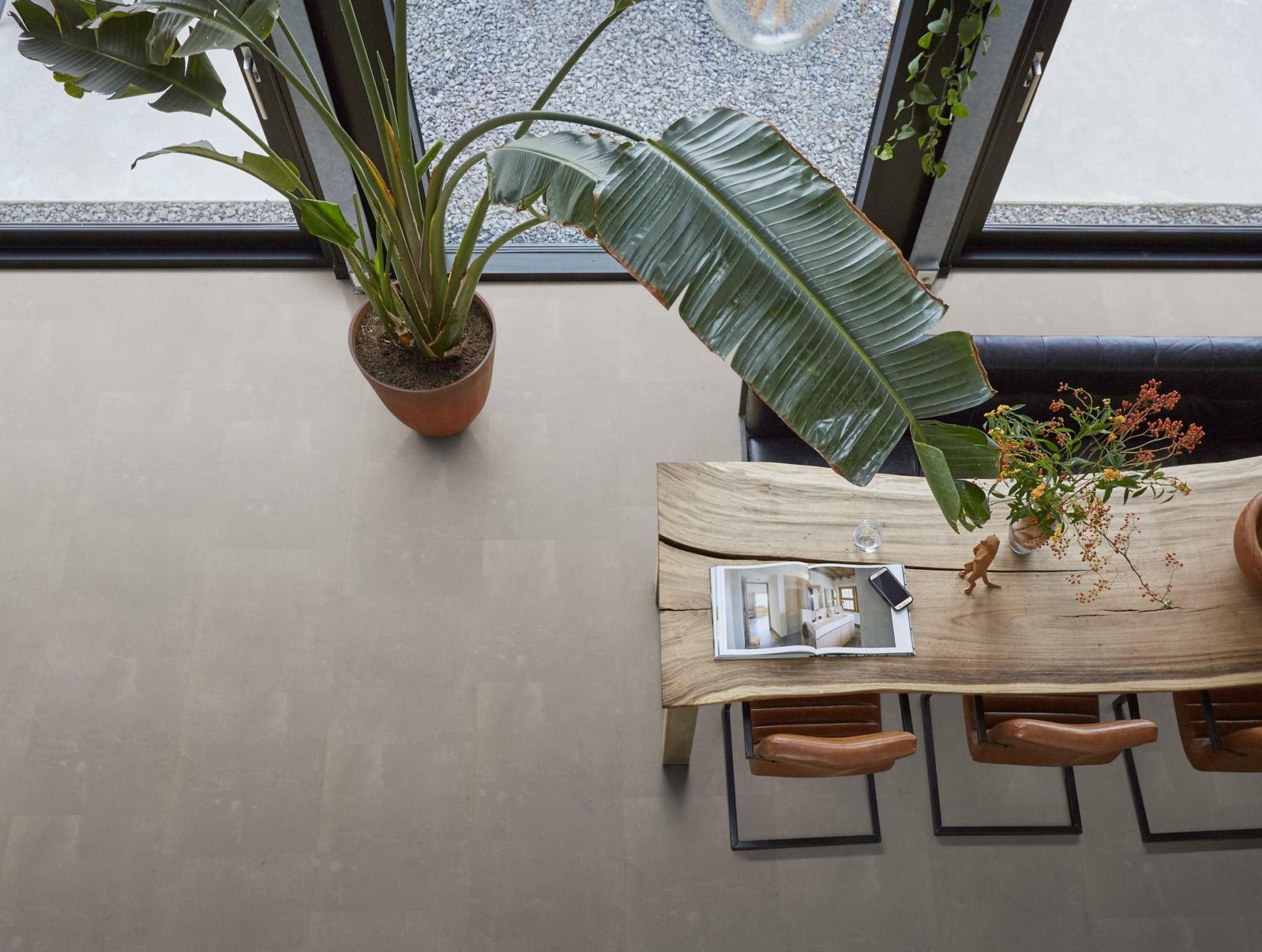 Floorlife Click PVC Tegel Westminster XL Taupe 6201 SRC - 81.2 x 40.6 cm - Solza.nl
