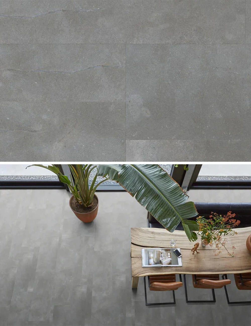 Floorlife Ealing Grey 7312 Tile Dryback PVC - Solza.fr