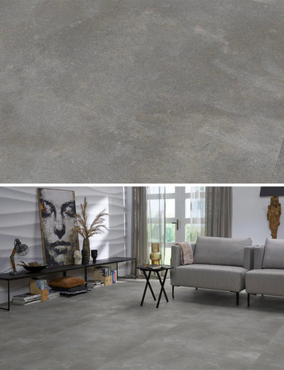 Floorlife Ealing XL Dark Grey 7211 Tegel Dryback PVC - Solza.nl