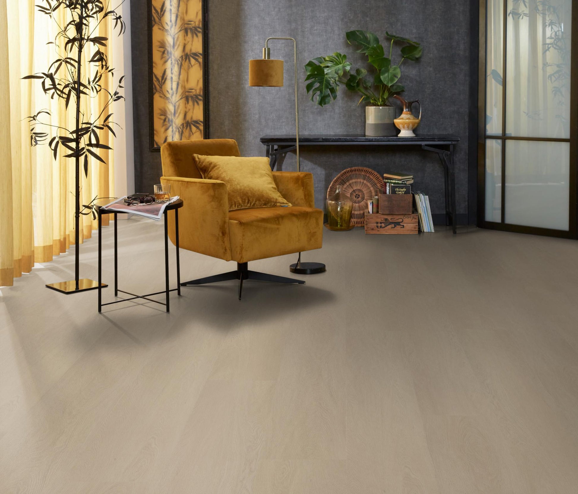 Floorlife Fulham Beige 1613 Dryback PVC Rechte Stroken - Solza.nl