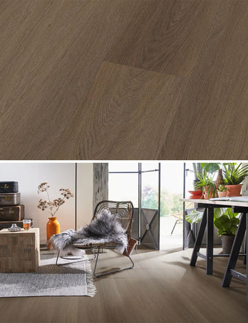 Floorlife Fulham Brown 1615 Dryback PVC