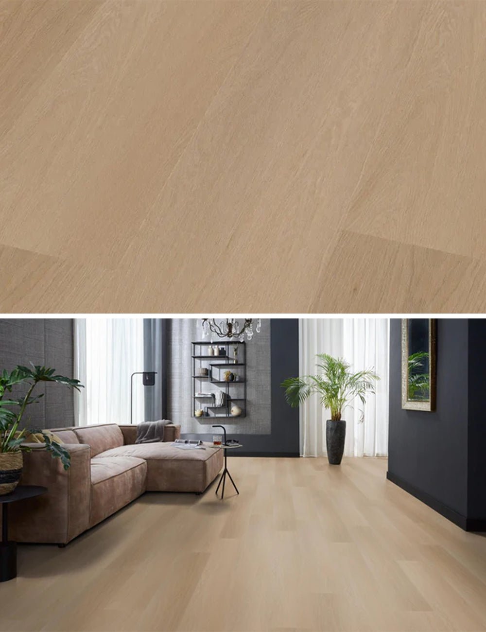 Floorlife Fulham Natural Oak 1610 Dryback PVC Straight Strips - Solza.fr