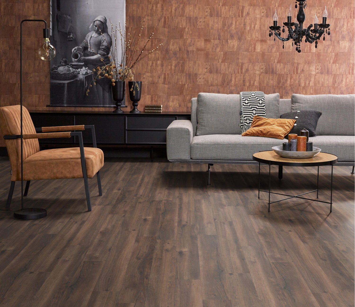 Floorlife Laminaat Houtlook Inwood Eiken Donker Gerookt 2424 - Solza.nl