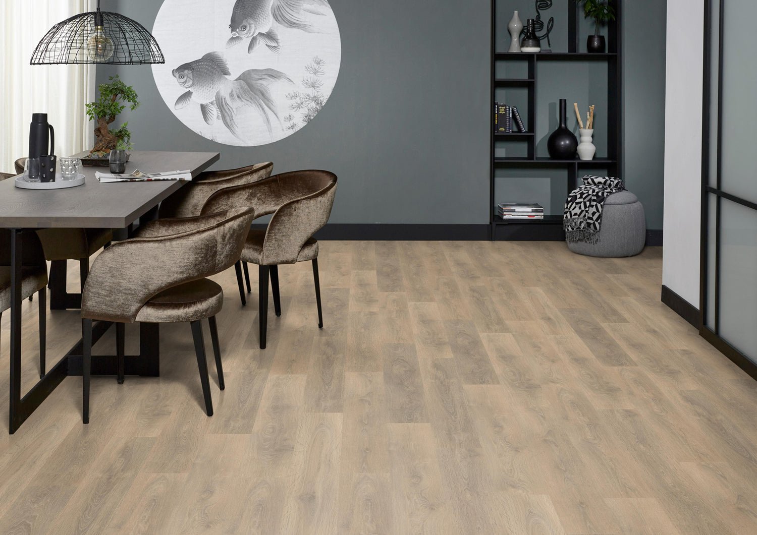 Floorlife Laminaat Houtlook Manhatten Grijsbruin Eiken 8602 - Solza.nl