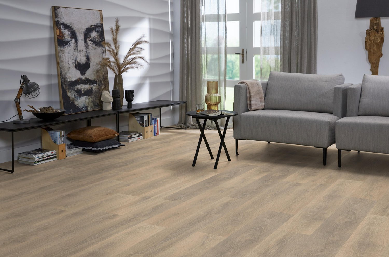 Floorlife Laminaat Houtlook Manhatten Grijsbruin Eiken 8602 - Solza.nl