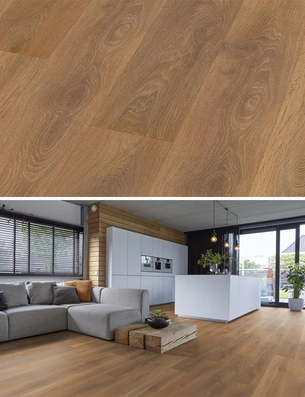 Floorlife Stratifié Woodlook Manhatten Chêne brun chaud 8601 - Solza.fr