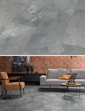 Floorlife Laminaat Tegel Madison Square Aqua Middengrijs 6399