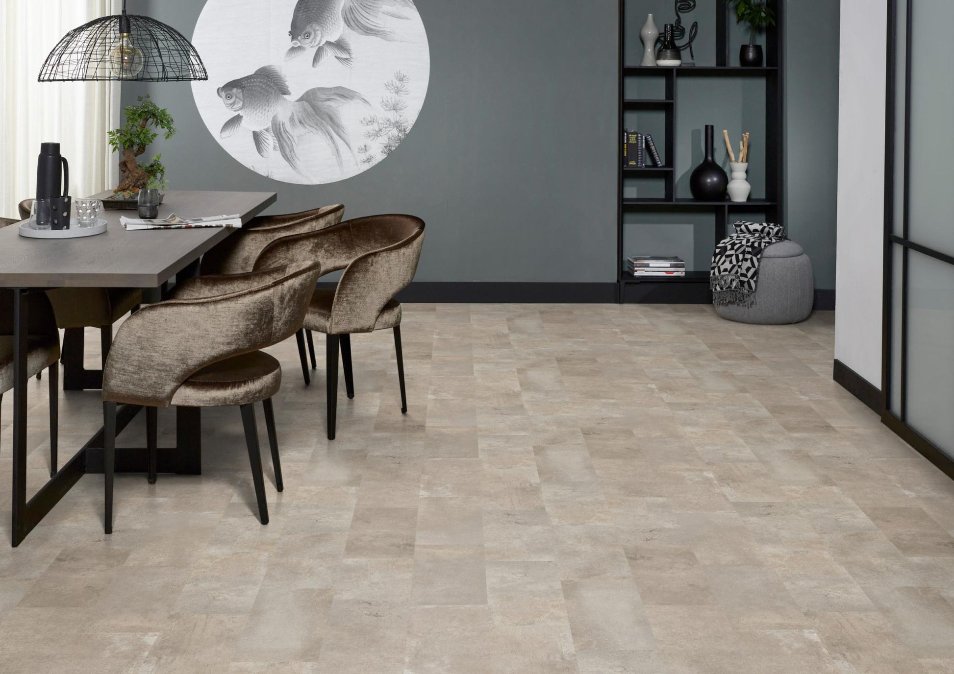 Floorlife Carrelage stratifié Madison Square Aqua Sand 6401 - Solza.fr