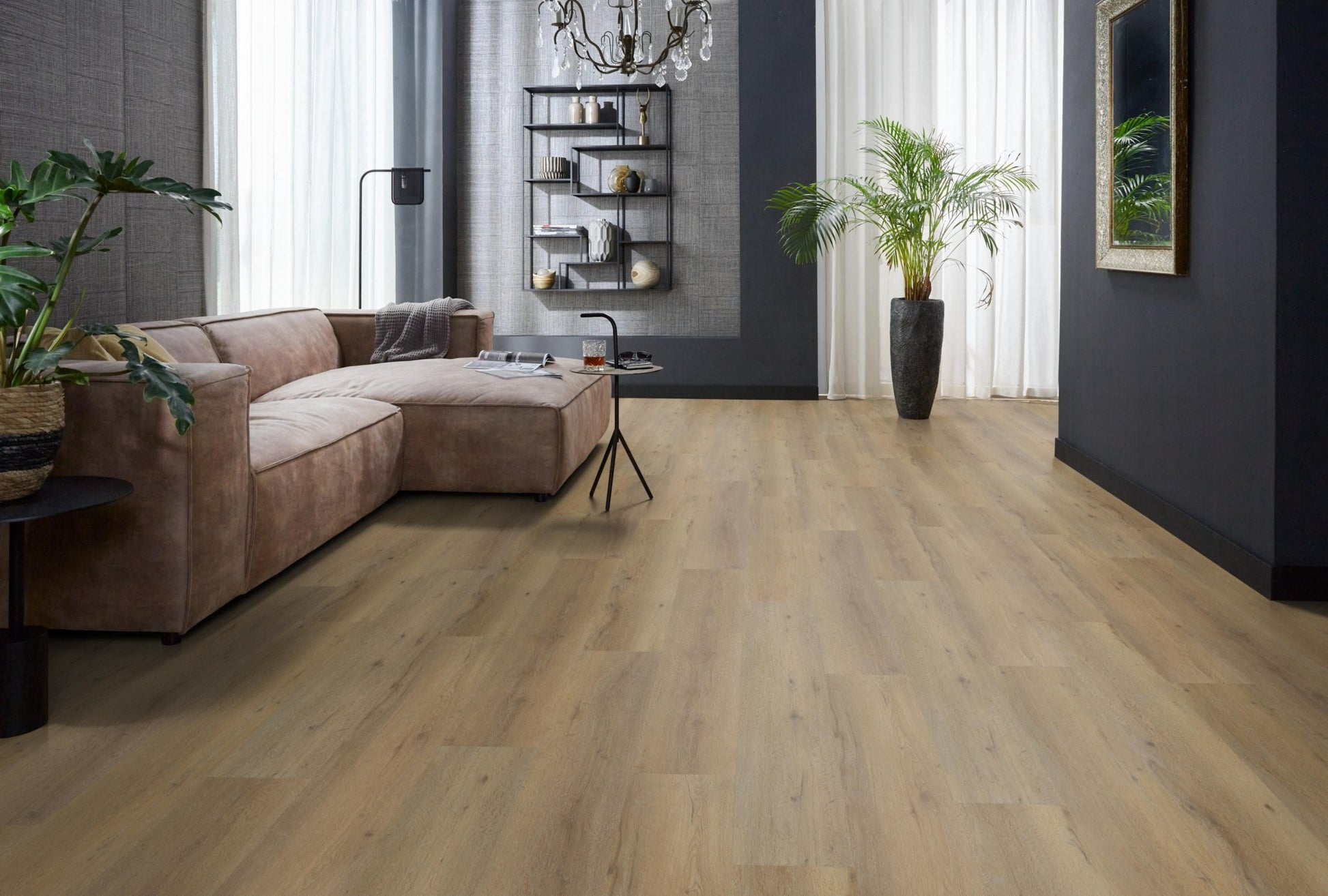 Floorlife Leyton Dark Oak 1823 Dryback PVC Rechte Stroken - Solza.nl