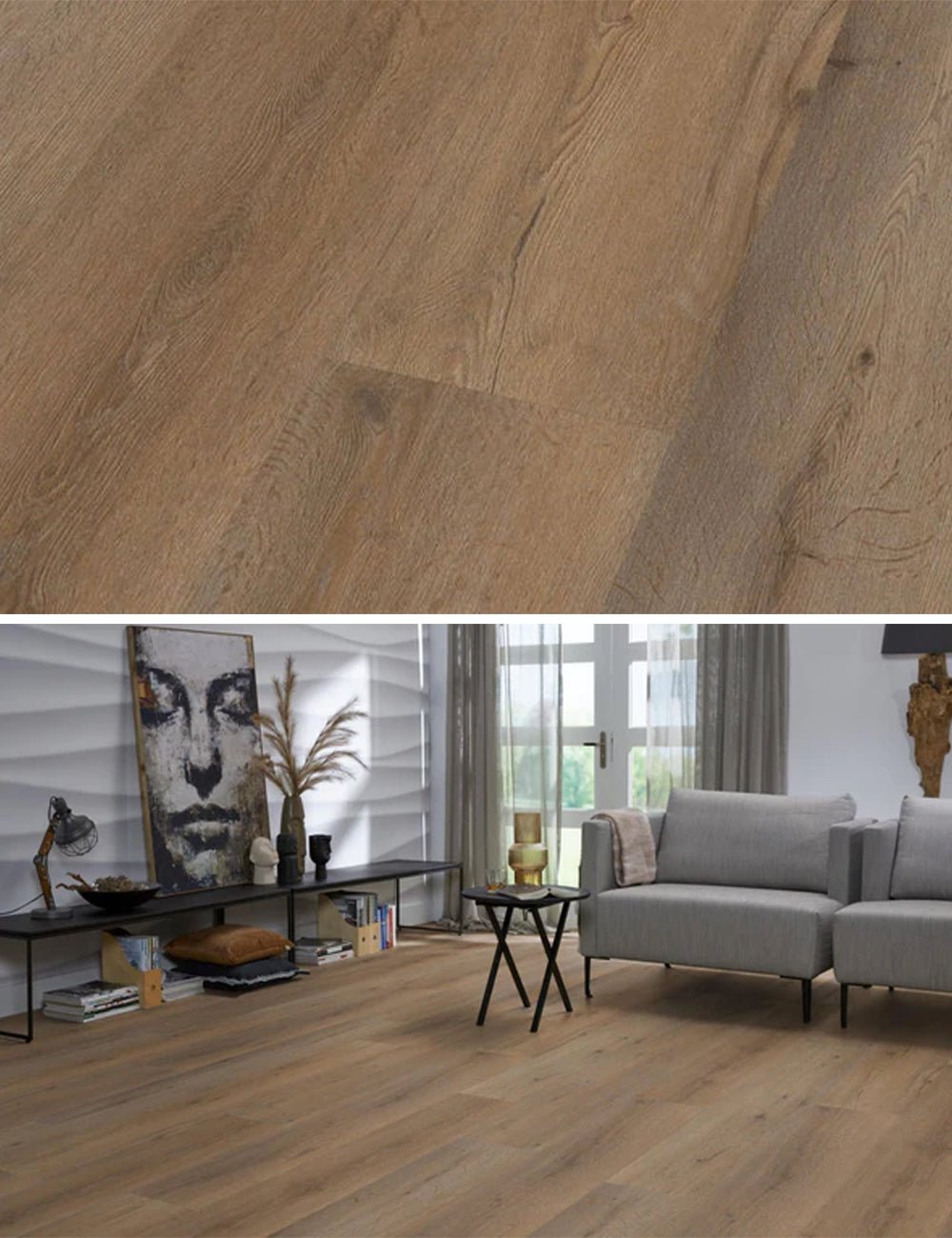 Floorlife Leyton Smoky 1821 Dryback PVC Straight Strips - Solza.fr