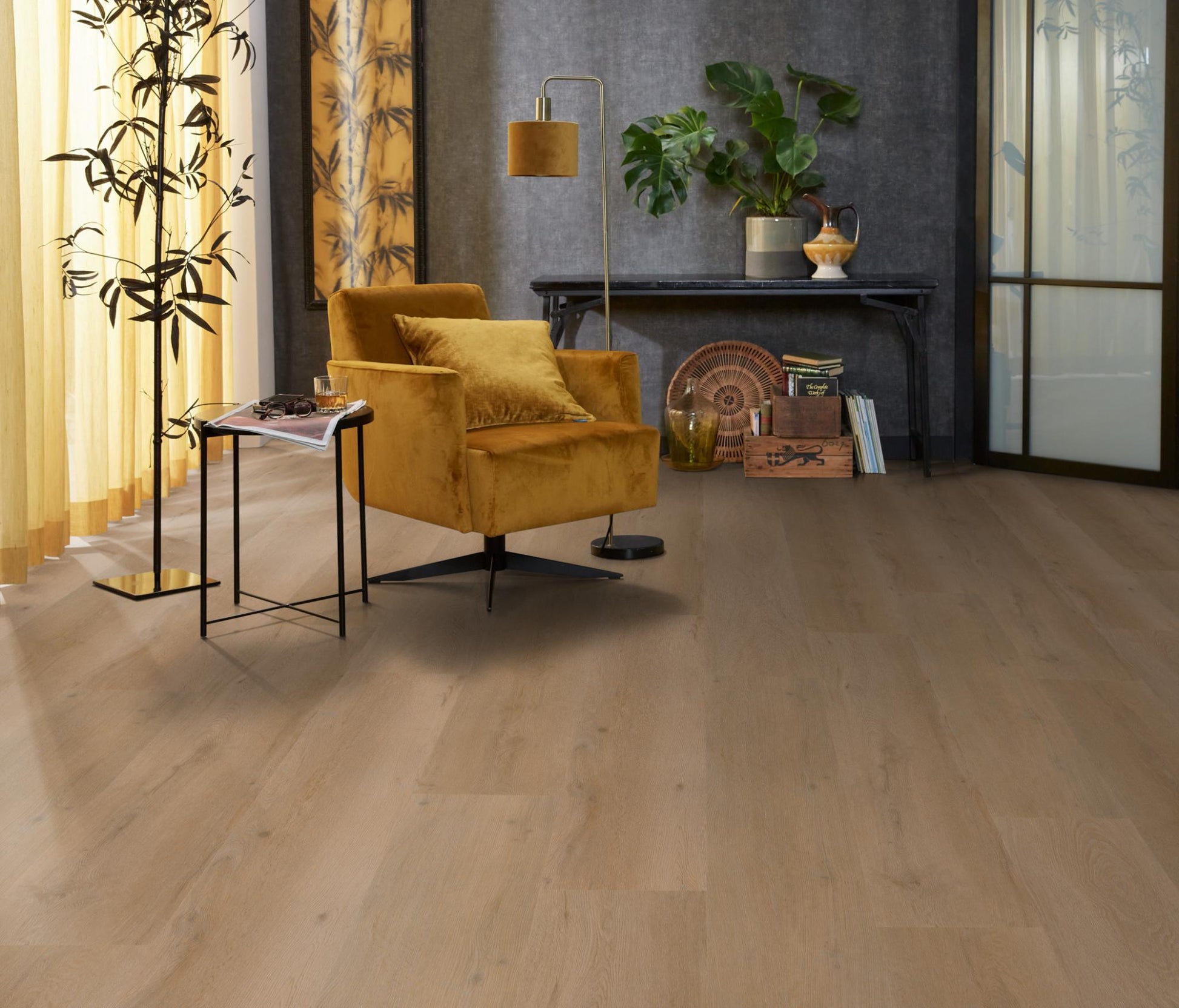 Floorlife Leyton Warm Oak 1825 Dryback PVC - Rechte Stroken 152 x 24 cm - Solza.nl
