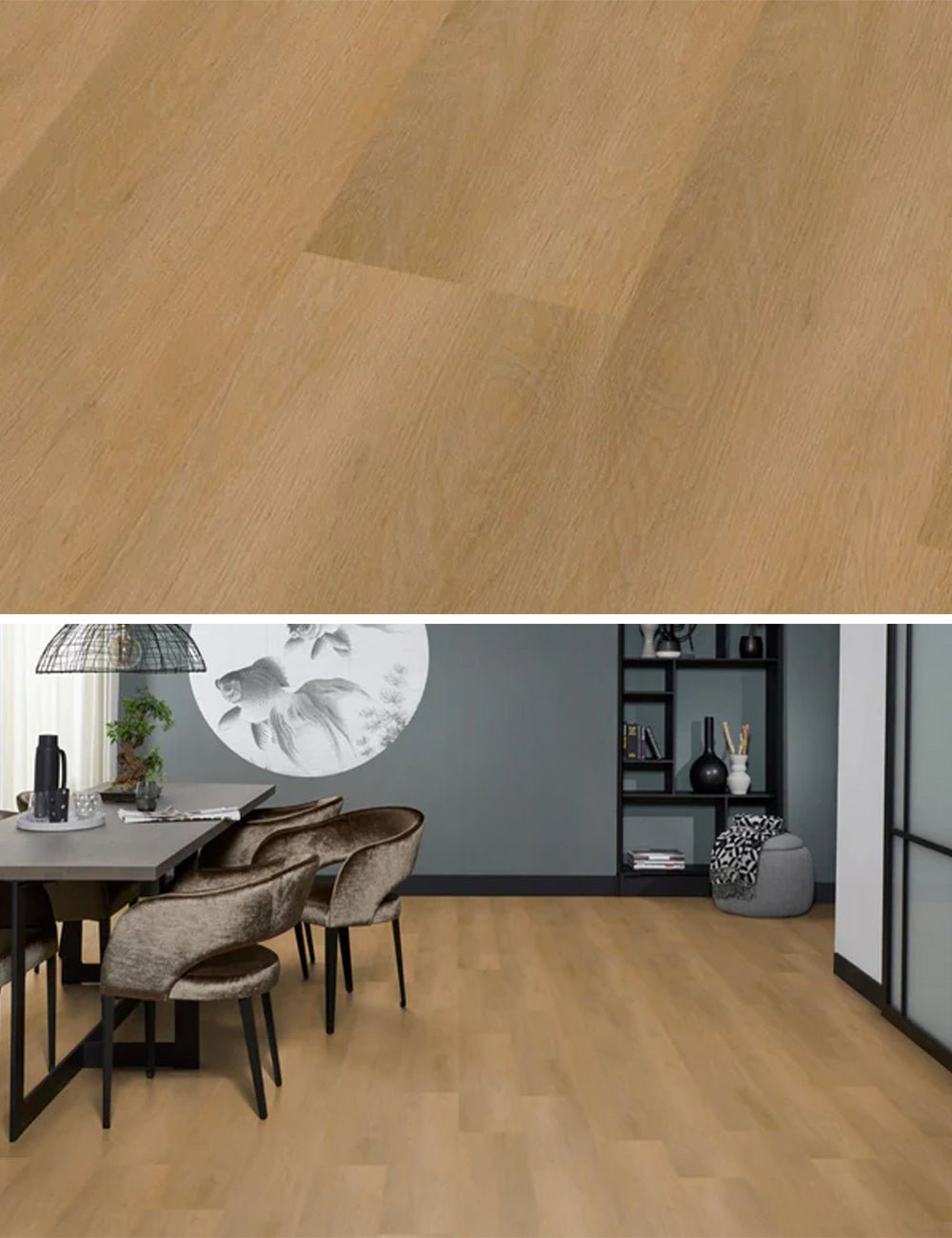 Floorlife Newham Dark Oak 8310 Dryback PVC Straight Strips - Solza.fr