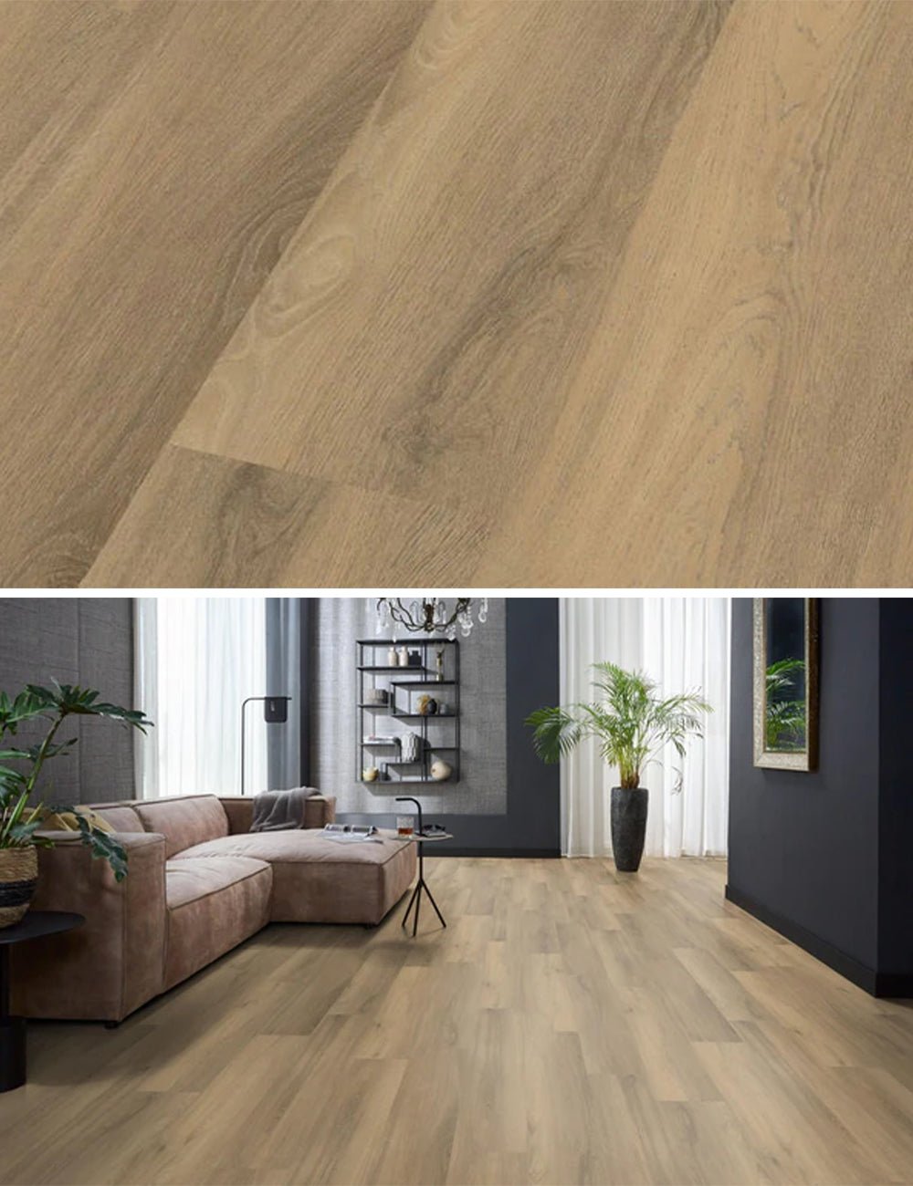 Floorlife Paddington Chêne Naturel 4503 Dryback PVC Bandes droites - Solza.fr