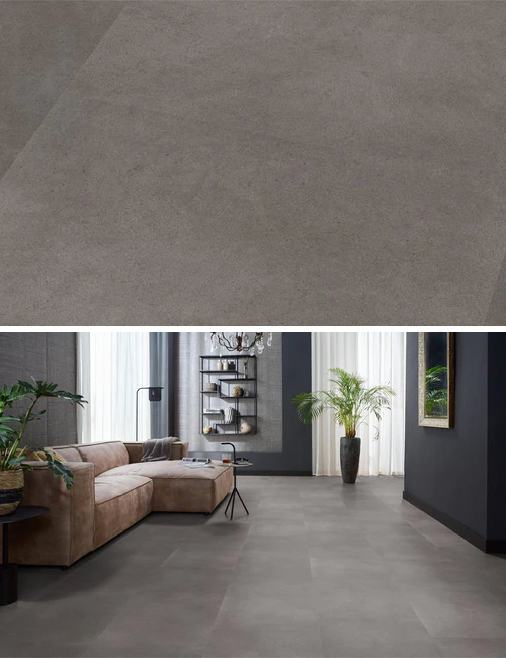 Floorlife Peckham Grey 1881 Tegel Dryback PVC - 61x61 cm - Solza.nl