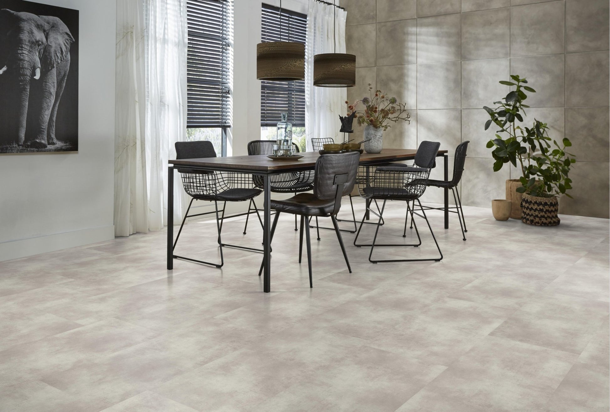 Floorlife The Rocks Off Grey 1116 Tegel Dryback PVC - Solza.nl