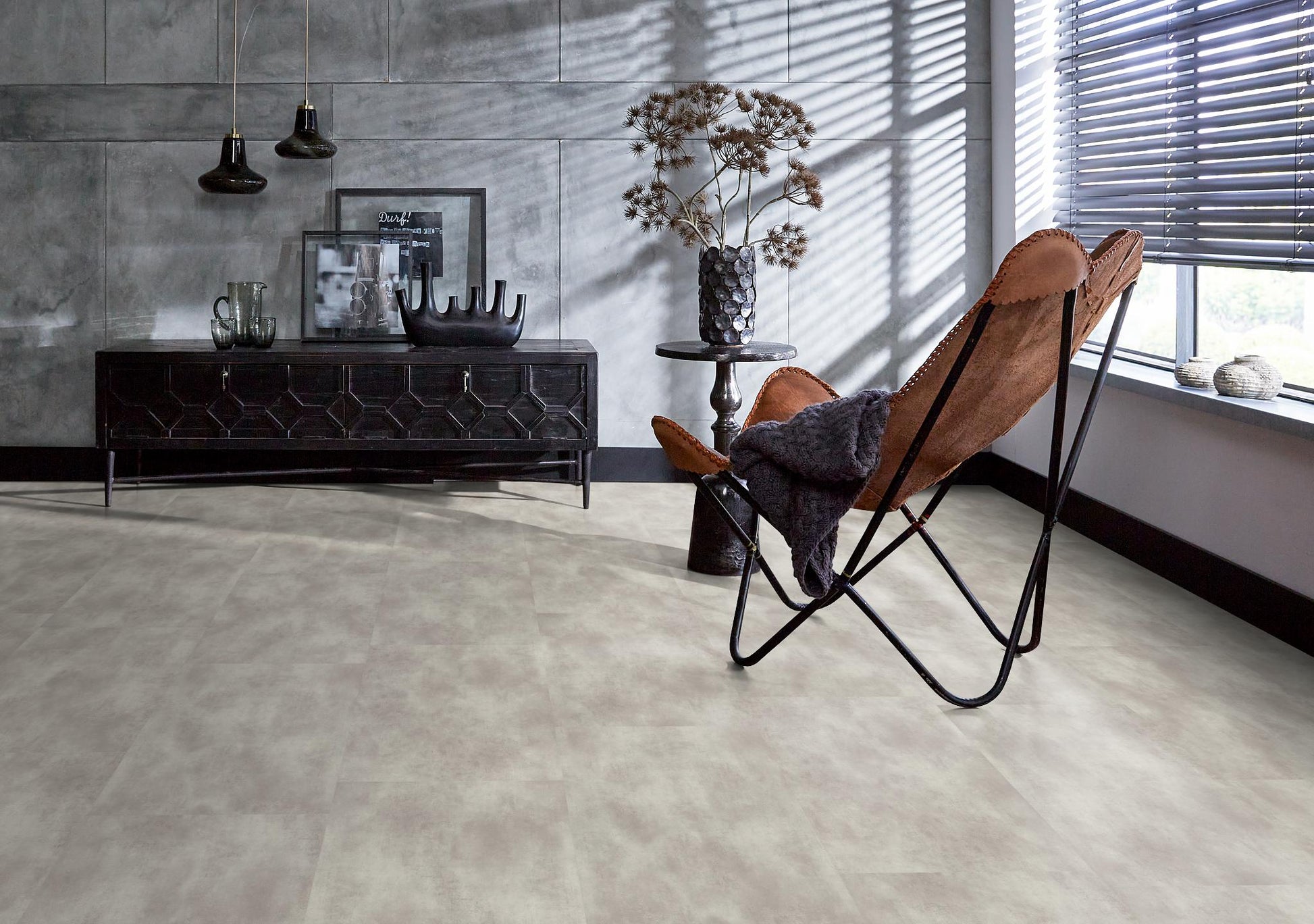 Floorlife The Rocks XL Off Grey 2116 Tegel Dryback PVC - Solza.nl